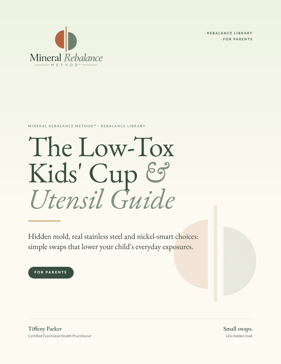 The Low-Tox Kids' Cup & Utensil Guide cover