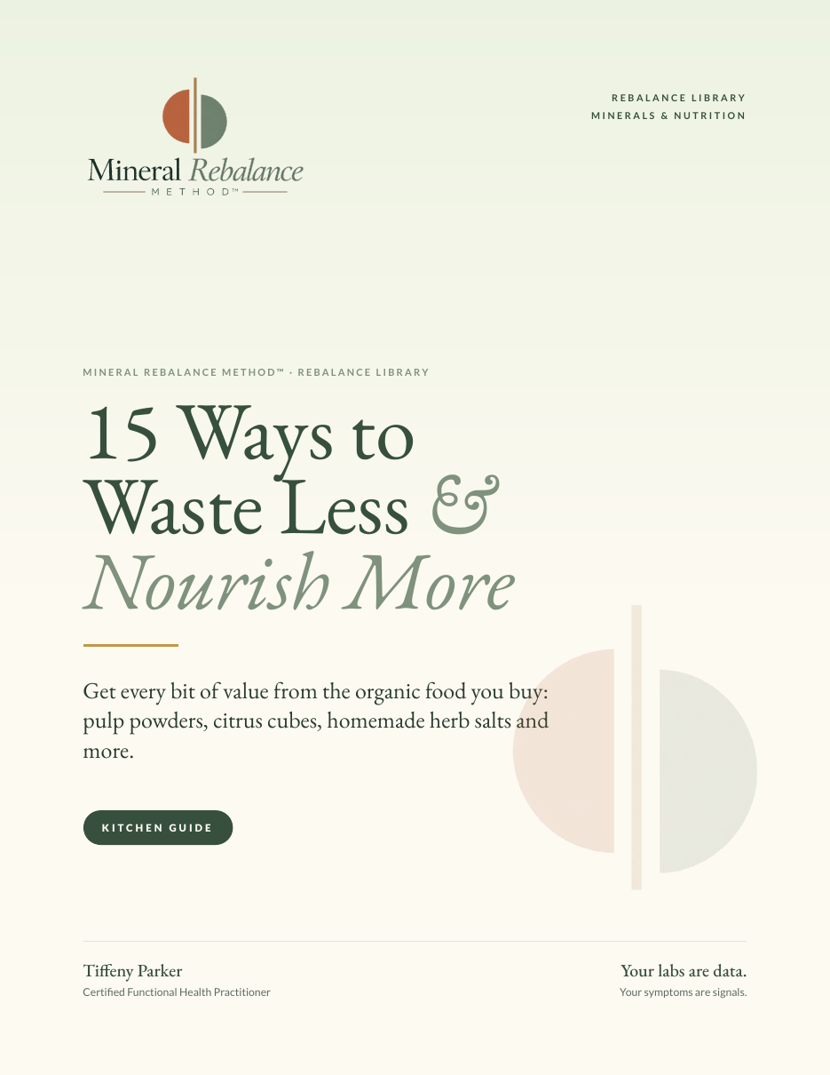 15 Ways to Waste Less & Nourish More cover